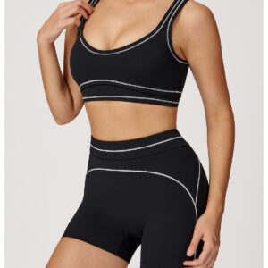 Athena White Core High Waist Sports Bra - Aries Victoria