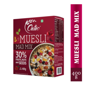 Oateo Oats Muesli Mad Mix 400g Bag-in-Box - Oateo Oats
